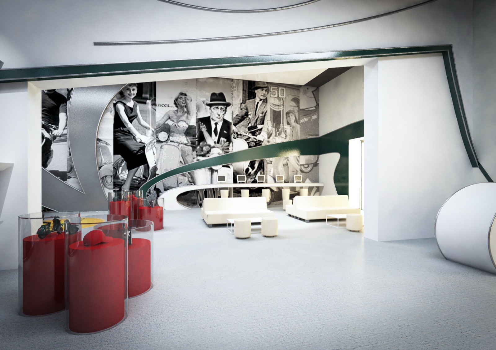Progetto punto vendita Vespa Cafe