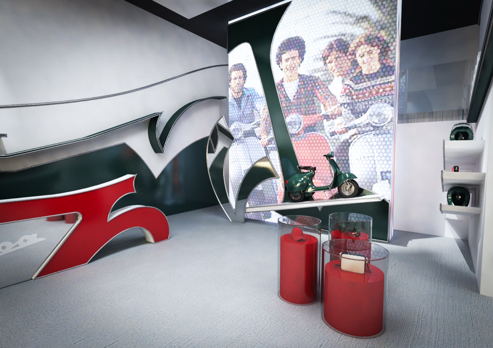 Progetto punto vendita Vespa Cafe